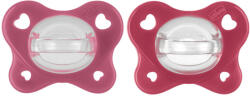 CHICCO Cumlík Physio Dual Soft silikónový dievča 16-36m, 2 ks - vital24