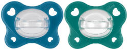 CHICCO Cumlík Physio Dual Soft silikónový chlapec 16-36m, 2 ks - vital24