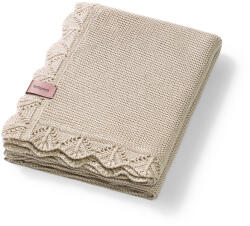BABYONO Deka pletená bambusová Light Beige 75 x 100 cm