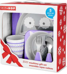 SKIPHOP SKIP HOP Zoo Jídelní dárkový set melaminový Winter Sova 6 m+
