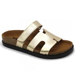 LEON 7032 LEON Comfort női bőr papucs (LEON7047-arany41)