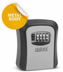 Delight Kulcsszéf - fém - 115 x 95 x 40 mm (55575)