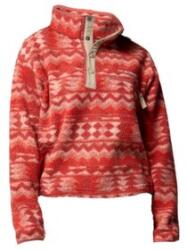 Columbia Helvetia II Printed Cropped Half Snap Women Hanorac Poppy Red, Retrotree 610 M