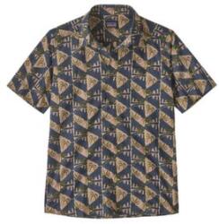 Patagonia Go To Shirt Men Cămașă cu mânecă scurtă Jaguar Geo: Dolomite Blue L