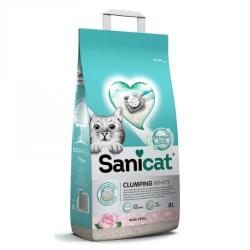 Sanicat macskaalom Clumping White rose fehér csomosodó bentonit 8l
