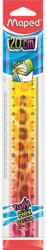 Maped Vonalzó, műanyag, törhetetlen, 20 cm, MAPED `Twist N` Flex Decor Animals`, vegyes színek (279219)