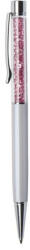 Art Crystella Golyóstoll, krémfehér, felül rózsaszín SWAROVSKI® kristállyal töltve, 14 cm, ART CRYSTELLA® (1805XGT102) - nyomtassingyen