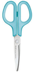 PLUS Corporation Olló, általános, balkezes, 17, 5 cm, PLUS "Fitcut Curve", világoskék (35055) - nyomtassingyen