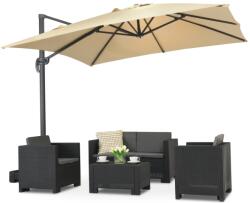 Garden Point Umbrelă de solară bej Siena 3x3m Garden Point (GAP476)