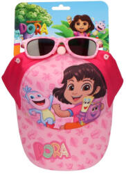 Dóra, a felfedező Pink napszemüveg és baseball sapka szett