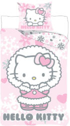 Hello Kitty Cozy Winter gyerek, ovis ágyneműhuzat 100×135 cm, 40×60 cm