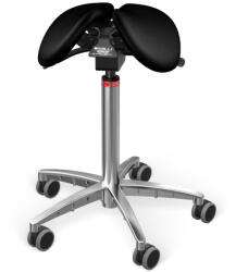 Salli MultiAdjuster nyeregszék Kárpit színe: Bőr - rózsaszín #16007, Szerkezet: króm + standard bázis, Testmagasság: Alacsony (S) - 150 cm-ig