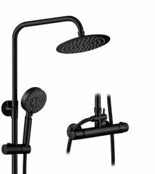 Water Fun Voile || Black zuhanyszett, termosztátos csapteleppel (CSTBL-16) - waterfun