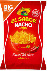  El sabor big nacho chips gluténmentes édes chili 180 g - perfectlife