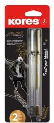 Kores Zseléstoll készlet, 1, 0 mm, kupakos, háromszögletű, KORES "K11", arany/ezüst (37941) - mystock