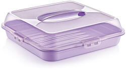 Dünya Plastik Süteménytartó műanyag 36 cm szürke (30308-szürke)