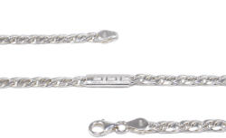 Ékszershop Mintás betétes scharless ezüst nyaklánc (2184372)