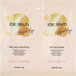 Inebrya Ice Cream Argan Age Pro-Age șampon 15ml + mască 15ml (59266)