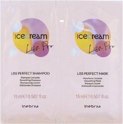 Inebrya Ice Cream Liss Pro șampon 15ml + mască 15ml (55089)