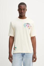 Desigual pamut póló BCN - bézs XL