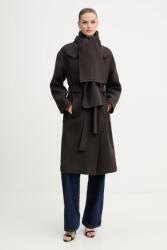 Morgan baba gyapjúkeverék pulóver - barna 40