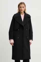 MUNTHE gyapjúkabát TELLY - fekete 36