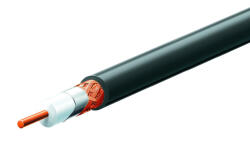 Somogyi Elektronic RG 6-32/BK koax kábel, 75 Ohm, PVC és PE szigetelés, réz ér, 32 szál rézharisnya, alumínium + PET fólia, 100m, fekete