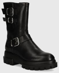 AGL bőr csizma Chunky Biker - fekete Női 39