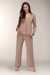 Mademoiselle Sommeil Mocca Ease női luxuspizsama, barna, S