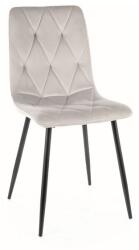 Klubfotel Étkezőszék DORA - világos szürke