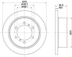 MINTEX féktárcsa MINTEX MDC952 for MITSUBISHI (MDC952)