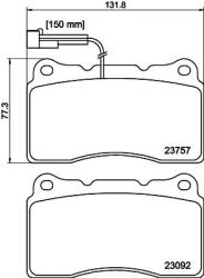 MINTEX Fékbetét készlet MINTEX MDB3040 for MASERATI, ALFA ROMEO, LANCIA (MDB3040)