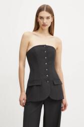 Herskind top gyapjúkeverékből Jacqui - fekete 38