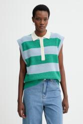 MUNTHE mellény gyapjúkeverék BRACHA - kék 34