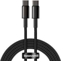 Baseus Cablu Baseus Tungsten Gold (CATWJ-A01) - Type-C to Type-C, Fast Charging, 100W, 2m - Black