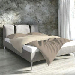  Egyszínű kétszemélyes ágyneműhuzat, Capuccino/Világosbarna (200x220 + 2 db 70x80 cm)