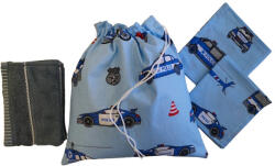  Tisztasági Csomag 4db-os / Kék Rendőrautó mintás szett