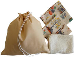  Tisztasági Csomag 4db-os / Bézs színű állatok farmon mintával