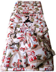  Óvodai Ágynemű Garnitúra Csomag / 5 részes - Cuki Tűzoltó Állatok mintával