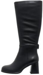 Karisma Cizme dama, negru, elegante, piele naturala, lungi, cu toc, Karisma H3DL30010-01-N-Negru (Marime: 39) (H3DL30010-01-N-Negru-39)