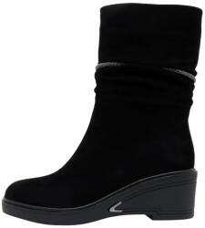 Epica Cizme dama, negru, elegante, piele intoarsa, scurte, cu platforma, Epica JIJI50091-01-I-Negru (Marime: 38) (JIJI50091-01-I-Negru-38)