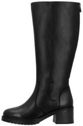 RIEKER Cizme dama, negru, casual, piele naturala, imblanite, lungi, cu toc, Rieker Y5254-00-Negru (Marime: 37) (Y5254-00-Negru-37)