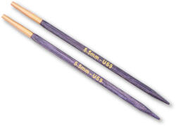 KnitPro J'adore - cserélhető szögletes fa körkötőtű fej - 5.5mm