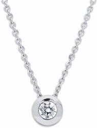 White & Black Bouton gyémánt nyaklánc - 3, 4mm - fehérarany (AU14403)