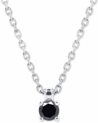 White & Black Fekete gyémánt nyaklánc, fehérarany - 3, 0mm (AU14398)