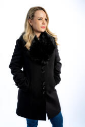 Thomas Jeans női szövetkabát fekete