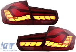 KITT Hátsó lökhárító diffúzor matt szénszálas kipufogóvégekkel, BMW 3 F30 F31 (2011-től) modellekhez, M Dizájn (CORDBMF30MPLOKLT)