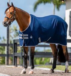 Horseware Ireland Amigo Stable Sheet, Navy/Titanium Grey & Silver - 145 cm