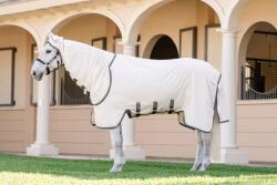 Horseware Ireland Rambo Hoody XL, Chalk / Hunter Green & Silver légytakaró - 160 cm