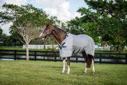 Horseware Ireland Rambo Protector, 'Silver/Navy, White&Beige' légytakaró - 130 cm